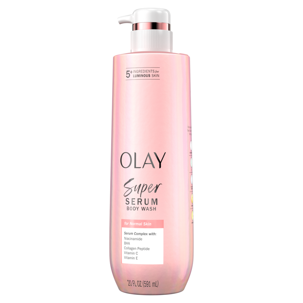 Olay Super Serum Body Wash For Normal Skin Serum Complex For Luminous Skin - 20oz/4pk