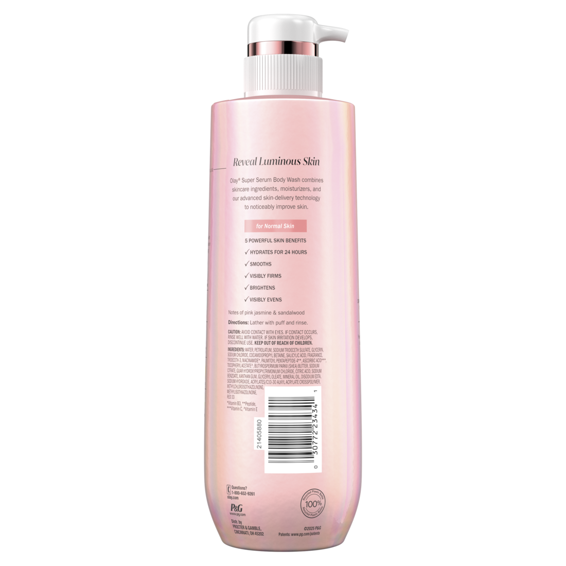 Olay Super Serum Body Wash For Normal Skin Serum Complex For Luminous Skin - 20oz/4pk