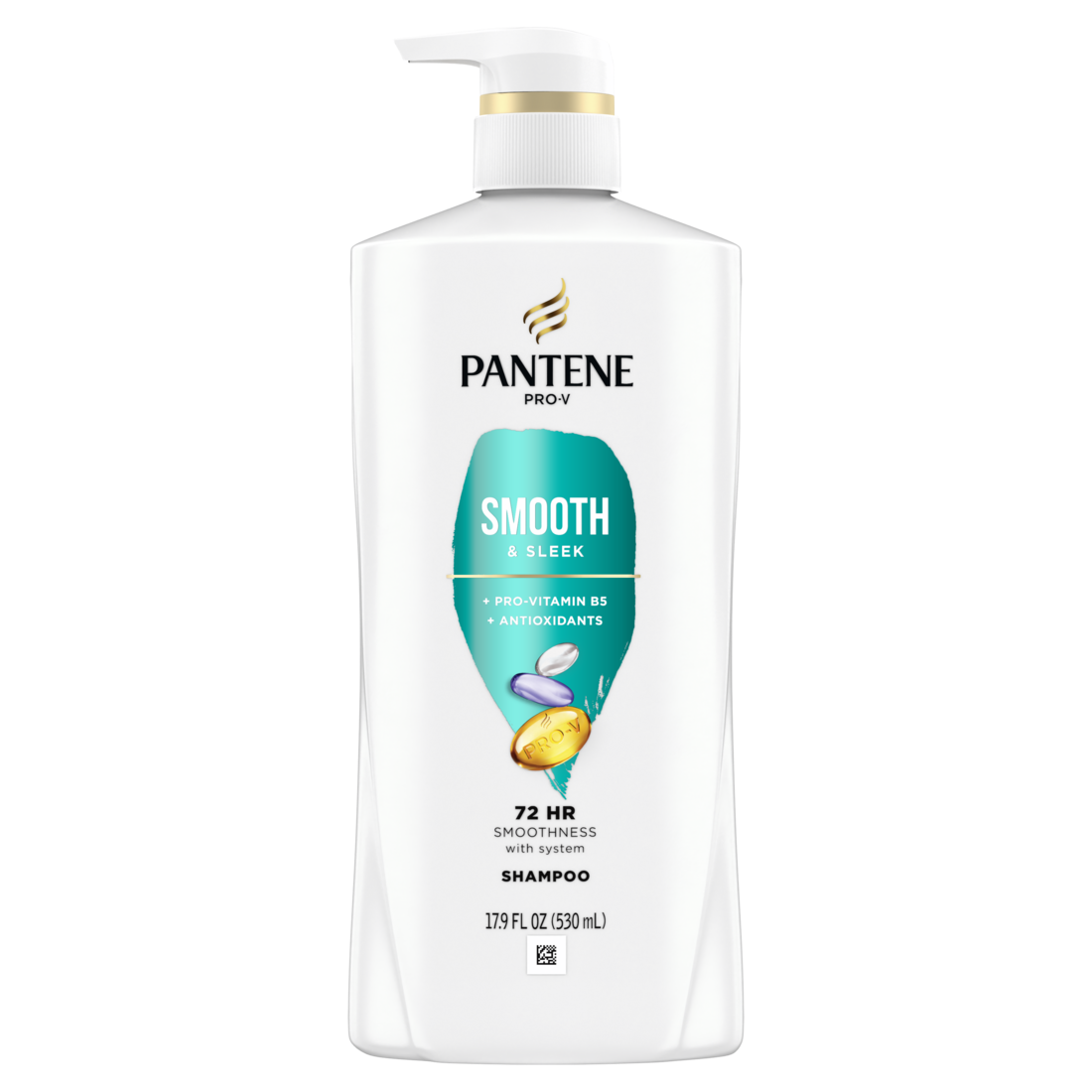 Pantene Smooth & Sleek 72 HR Smoothness Shampoo - 17.9oz/4pk