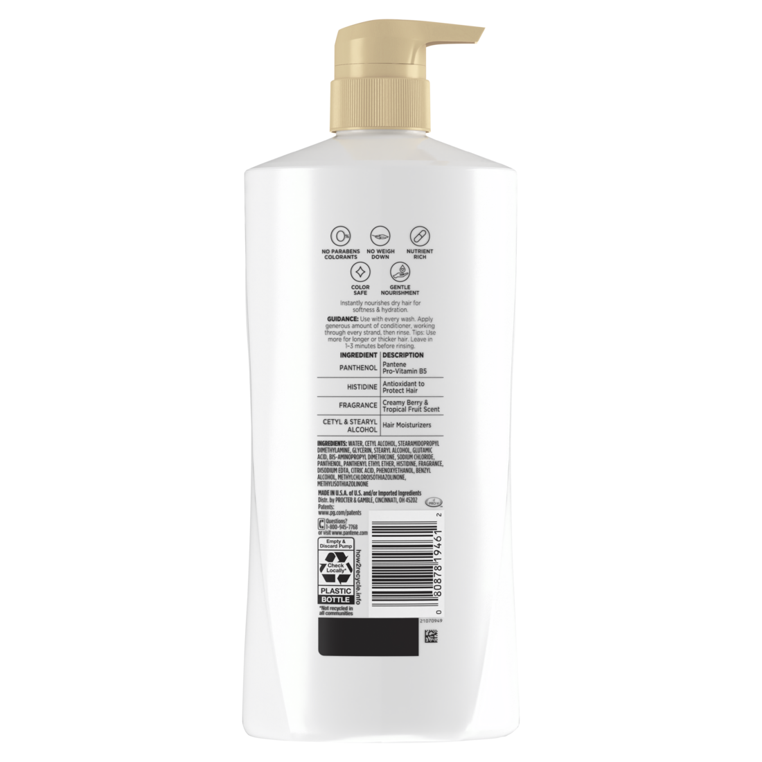 Pantene Daily Moisture Renewal 72 HR Lush Moisture Conditioner - 21.4oz/4pk