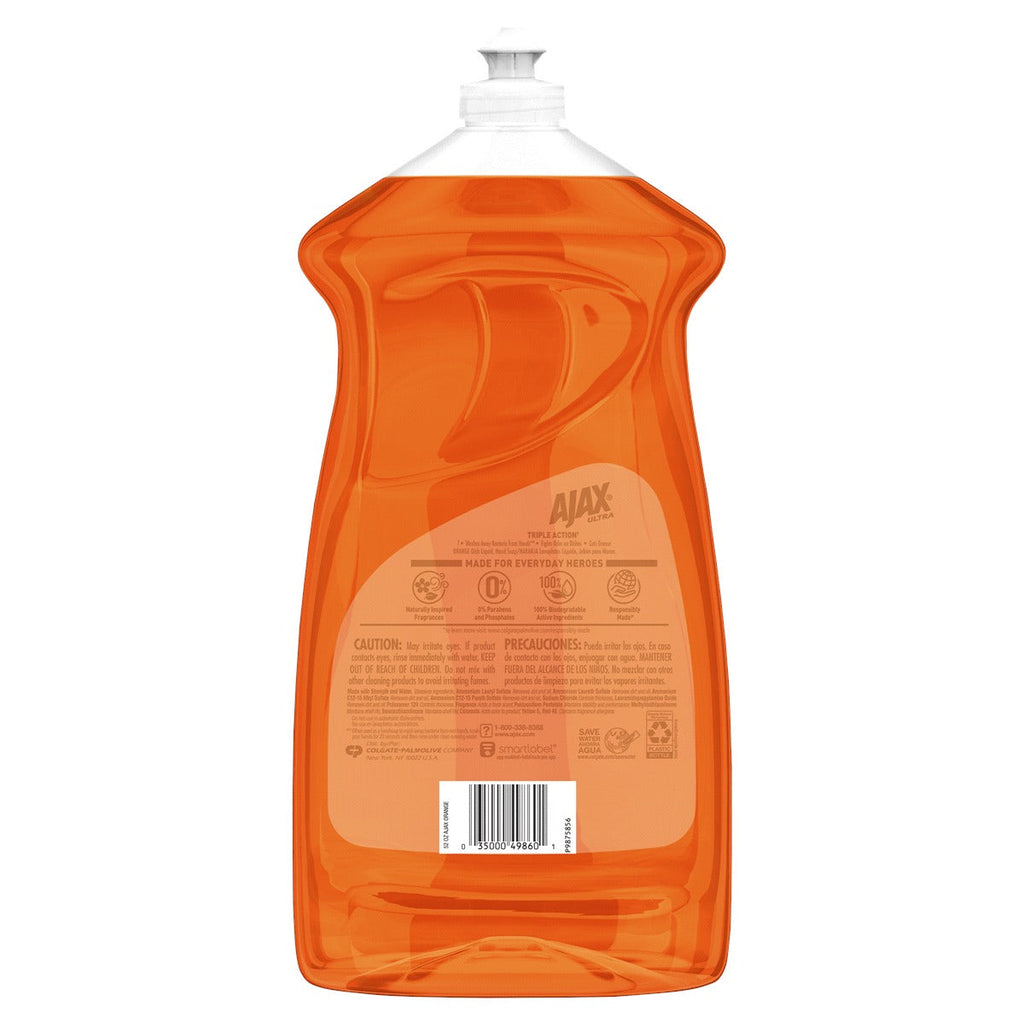 Ajax Dish Liquid Soap Orange - 52oz/6pk