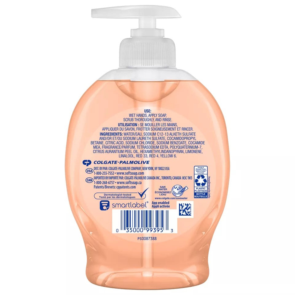 SoftSoap Liquid Hand Soap Pump Juicy Peach - 7.5oz/6pk