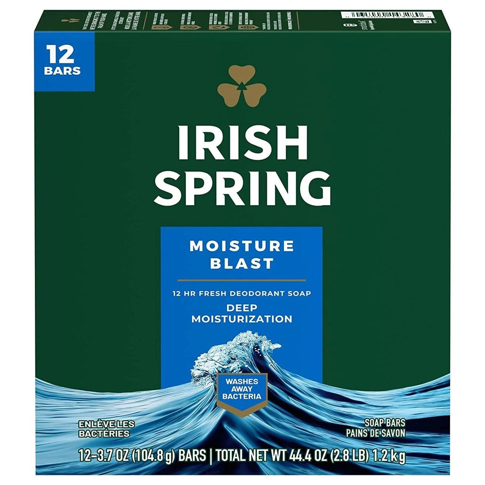 Irish Spring Soap Moisture Blast - (12x3.7)oz/6pk