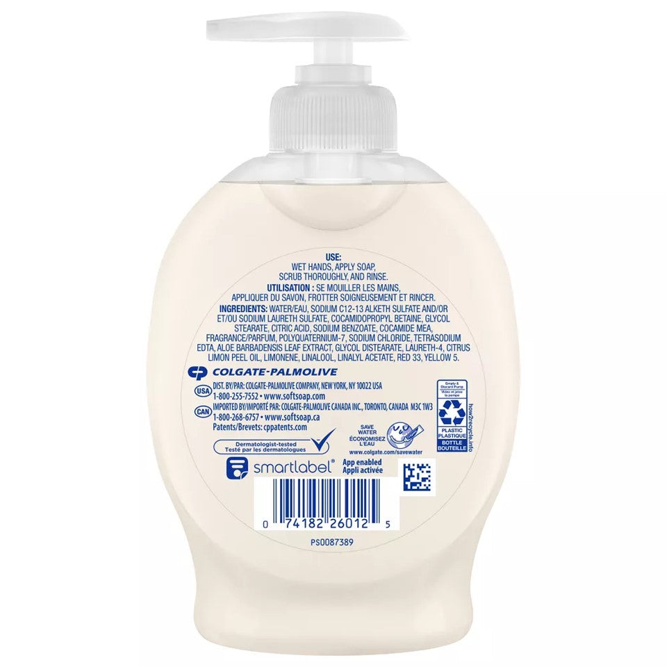 SoftSoap Liquid Hand Soap Pump Soothing Clean Aloe Vera - 7.5oz/6pk