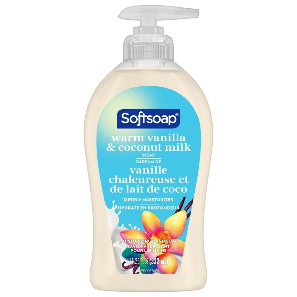 SoftSoap Liquid Hand Soap Pump Warm Vanilla & Coconut Milk - 11.25oz/6pk
