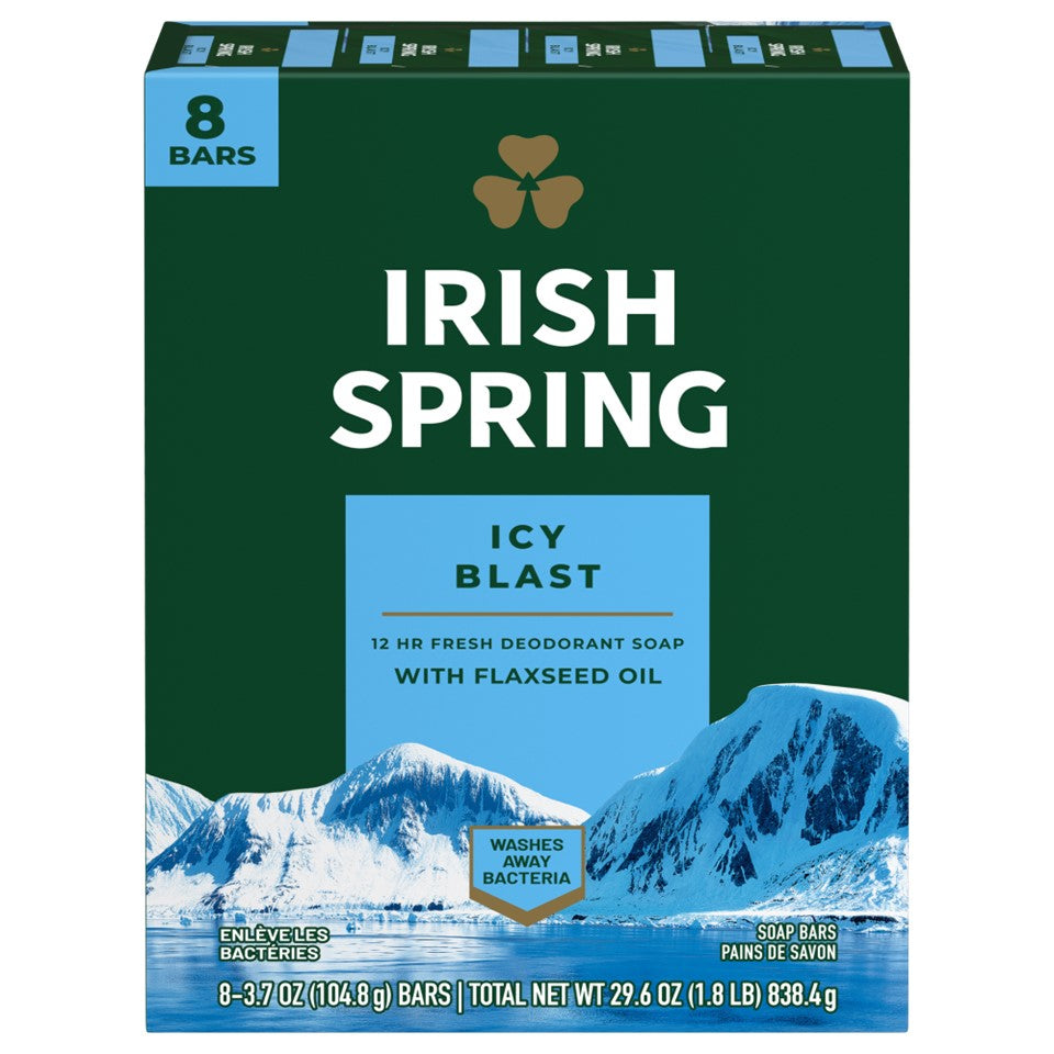 Irish Spring Soap Icy Blast - (8x3.7)oz/9pk
