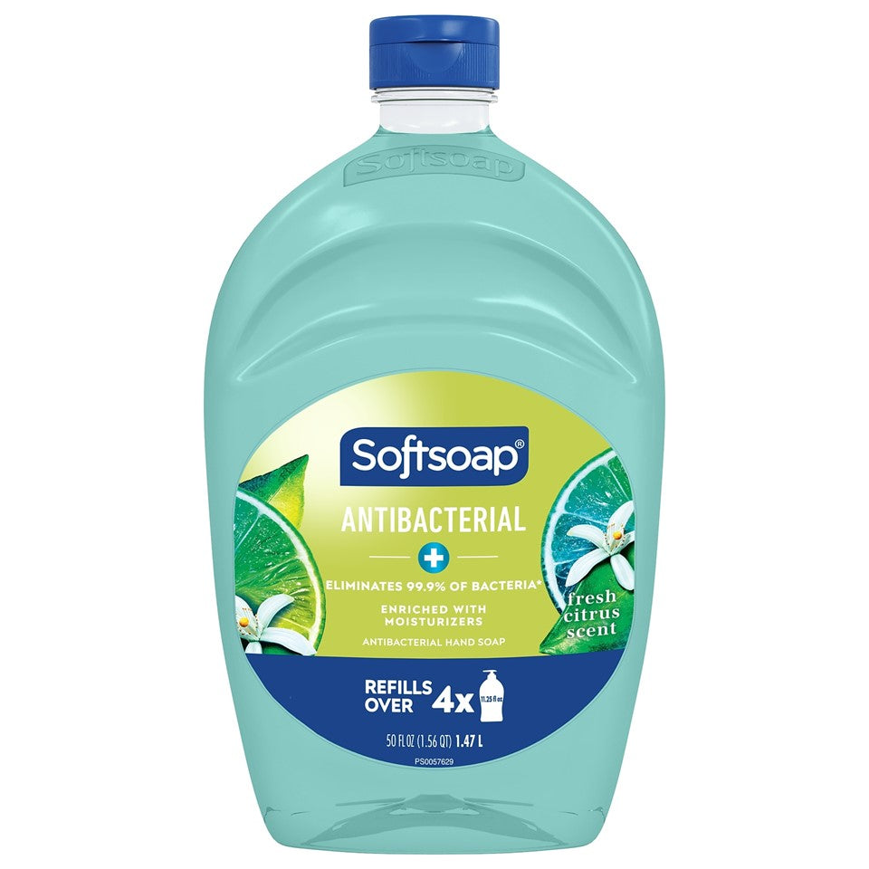 SoftSoap Liquid Hand Soap Refill Antibacterial Fresh Citrus - 50oz/6pk