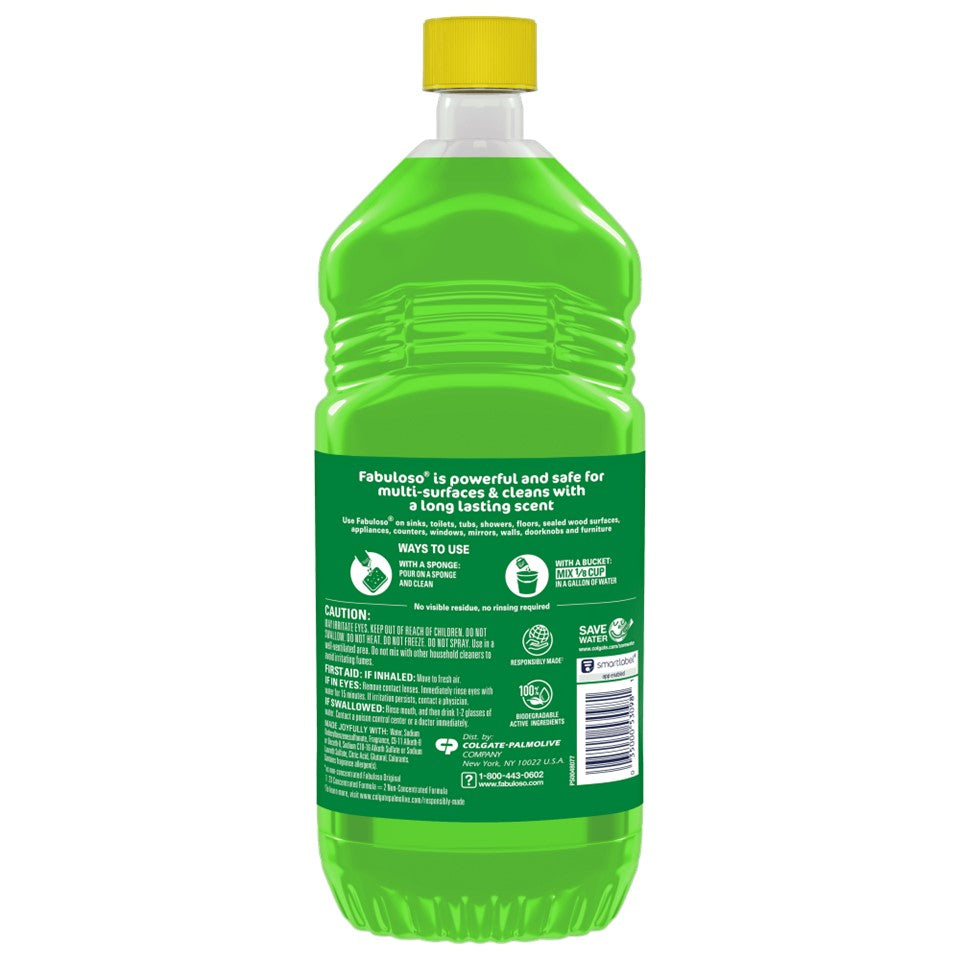 Fabuloso 2X Concentrated Formula Multi Purpose Cleaner Passion of Fruits - 33.8oz/12pk