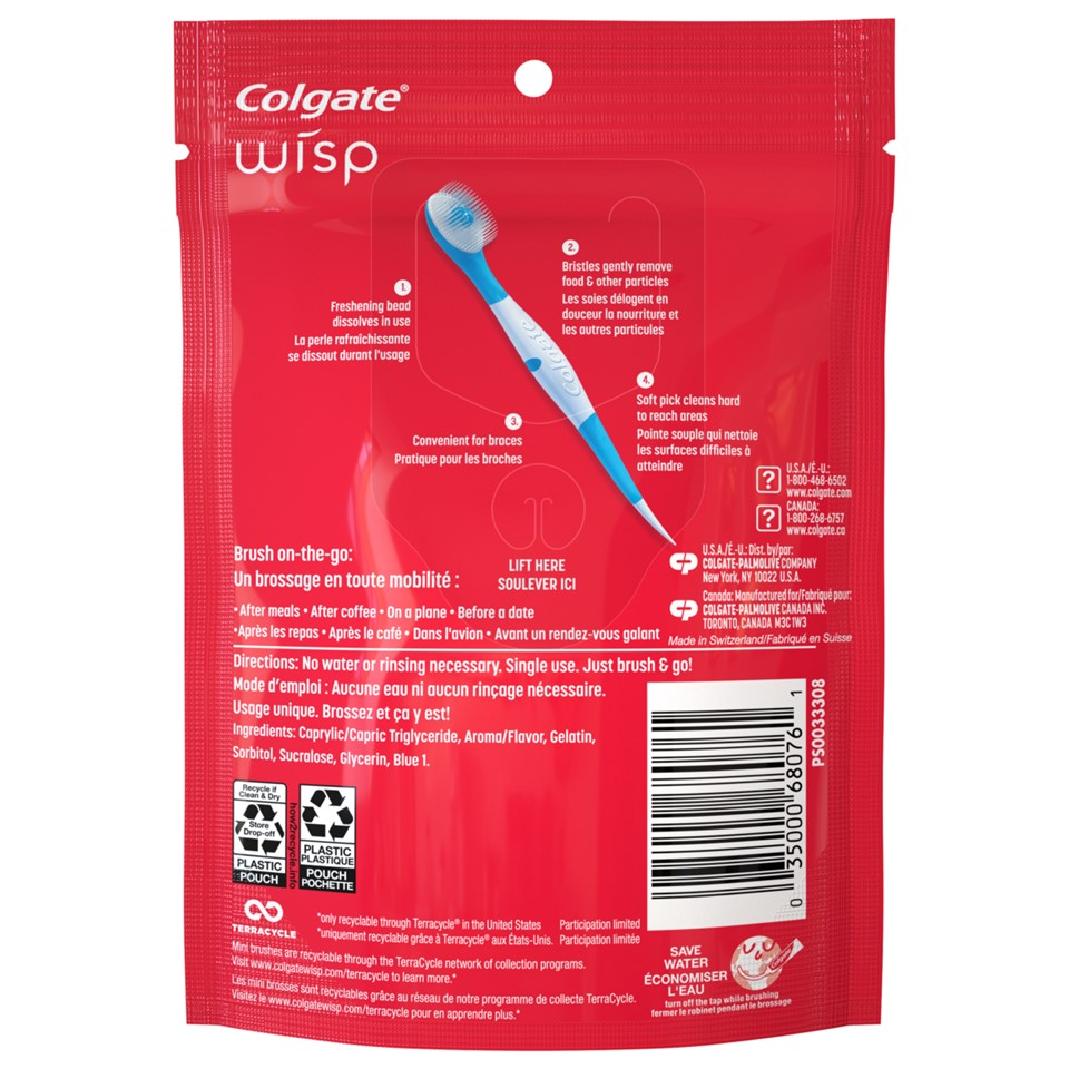 Colgate Wisp MaxFresh Peppermint - 24ct/4pk