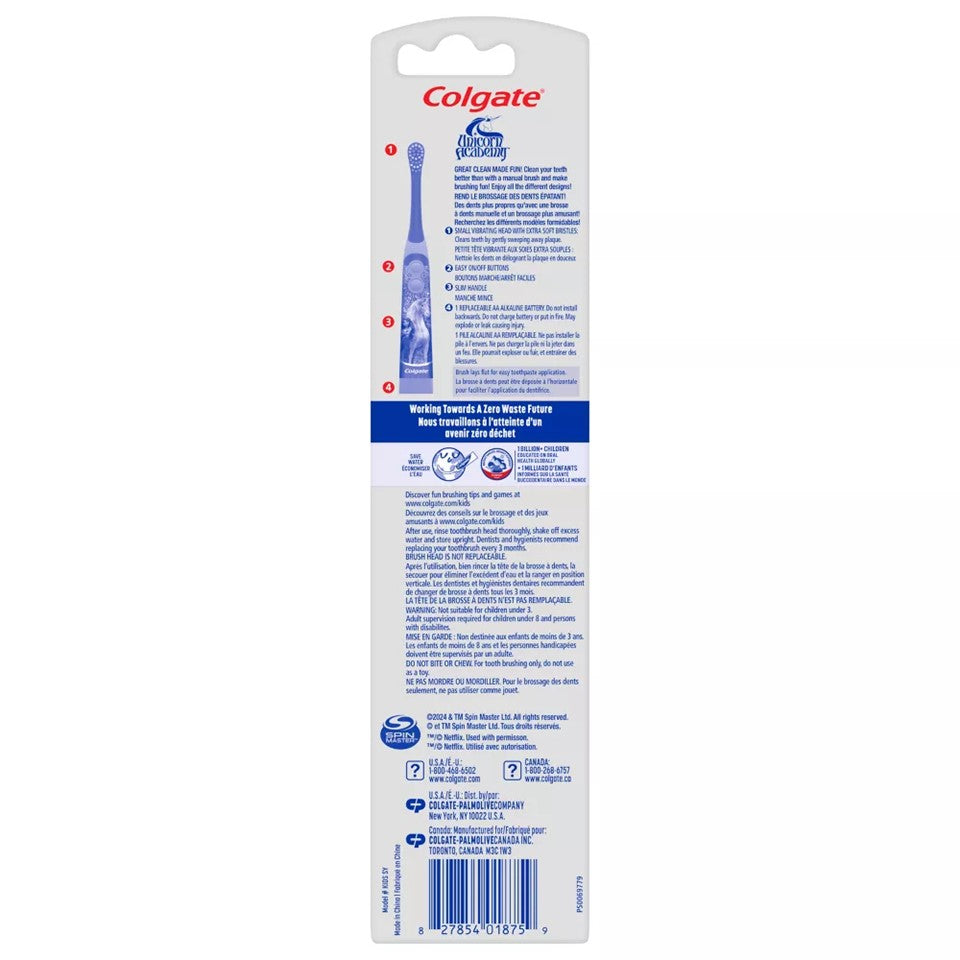 Colgate Kids Sonic Power Toothbrush Unicorn Academy Extra Soft - 1ct/12pk