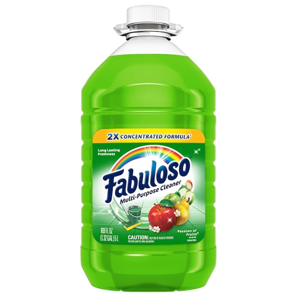 Fabuloso 2X Concentrated Formula Multi Purpose Cleaner Passion of Fruits - 169oz/3pk