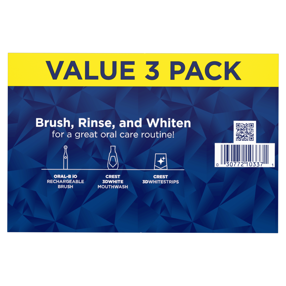 Crest Toothpaste 3Dwhite Advanced Teeth Whitening  Radiant Mint 3-Pack - (3x3.3)oz/4pk