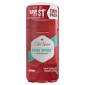 Old Spice Aluminum Free Deodorant For Men High Endurance Pure Sport Twin Pack - (2x3.4)oz/6pk
