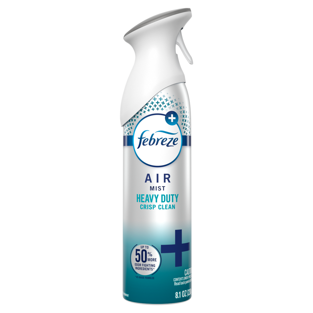 Febreze Air Mist Air Freshener Spray Odor Fighting Room Spray Heavy Duty Crisp Clean Scent - 8.1oz/6pk