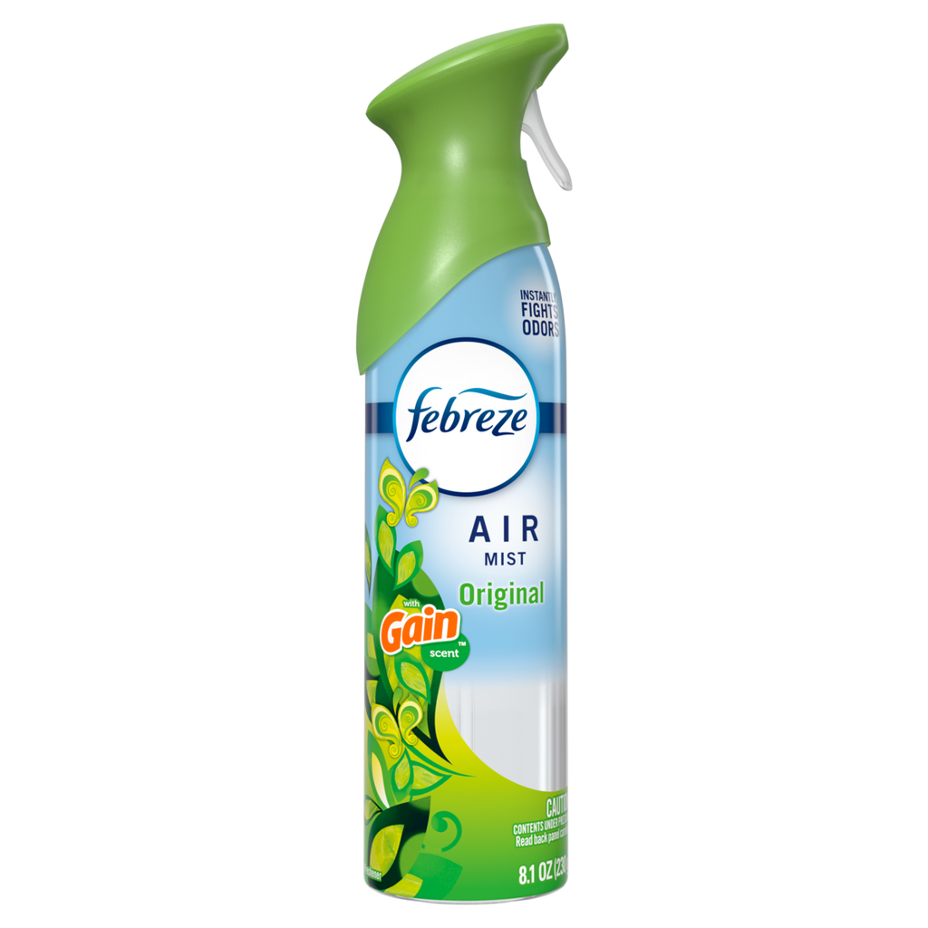 Febreze Air Mist Air Freshener Spray Odor Fighting Room Spray Gain Original Scent - 8.1oz/6pk