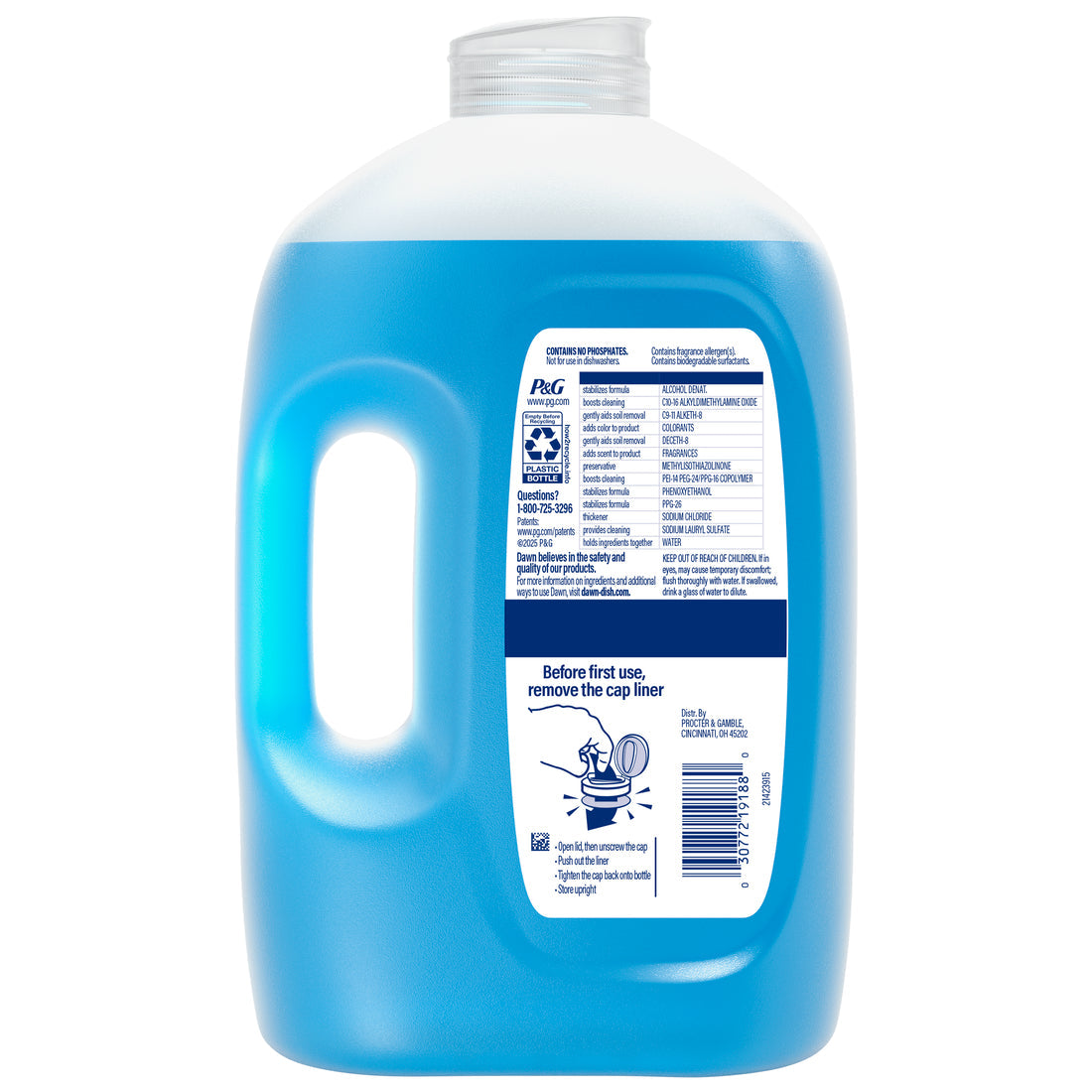 Dawn Ultra Original Refill Jug Dish Soap Dishwashing Liquid Original - 67oz/4pk