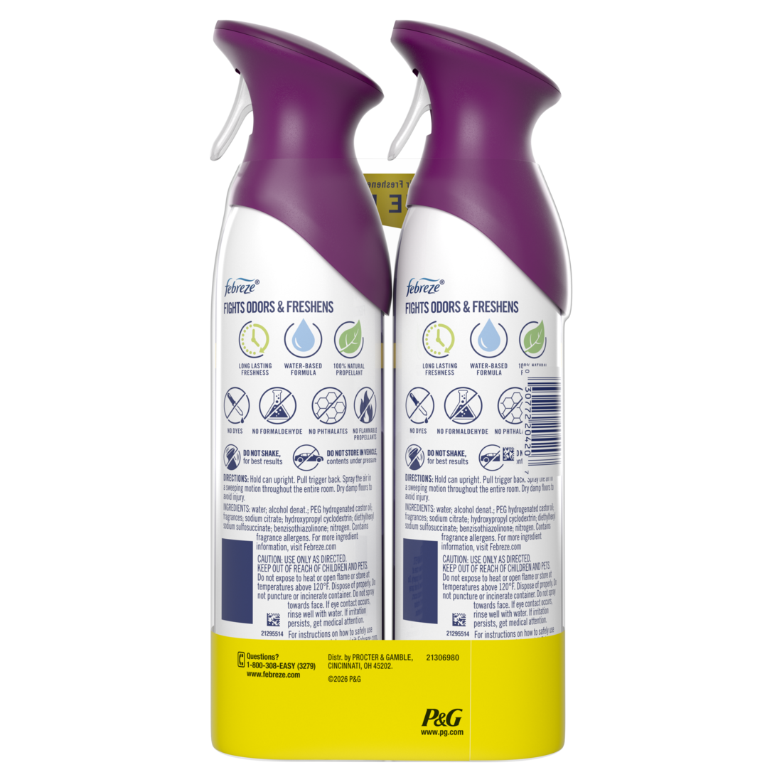 Febreze Air Mist Luxe Air Freshener Spray Odor Fighting Room Spray Mountain Scent - (2x8.1)oz/3pk