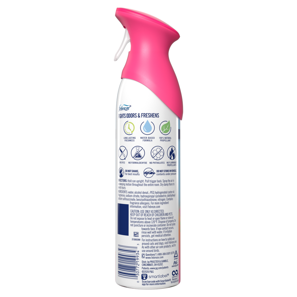 Febreze Air Mist Air Freshener Spray Odor Fighting Room Spray Gain Island Fresh Scent - 8.1oz/6pk