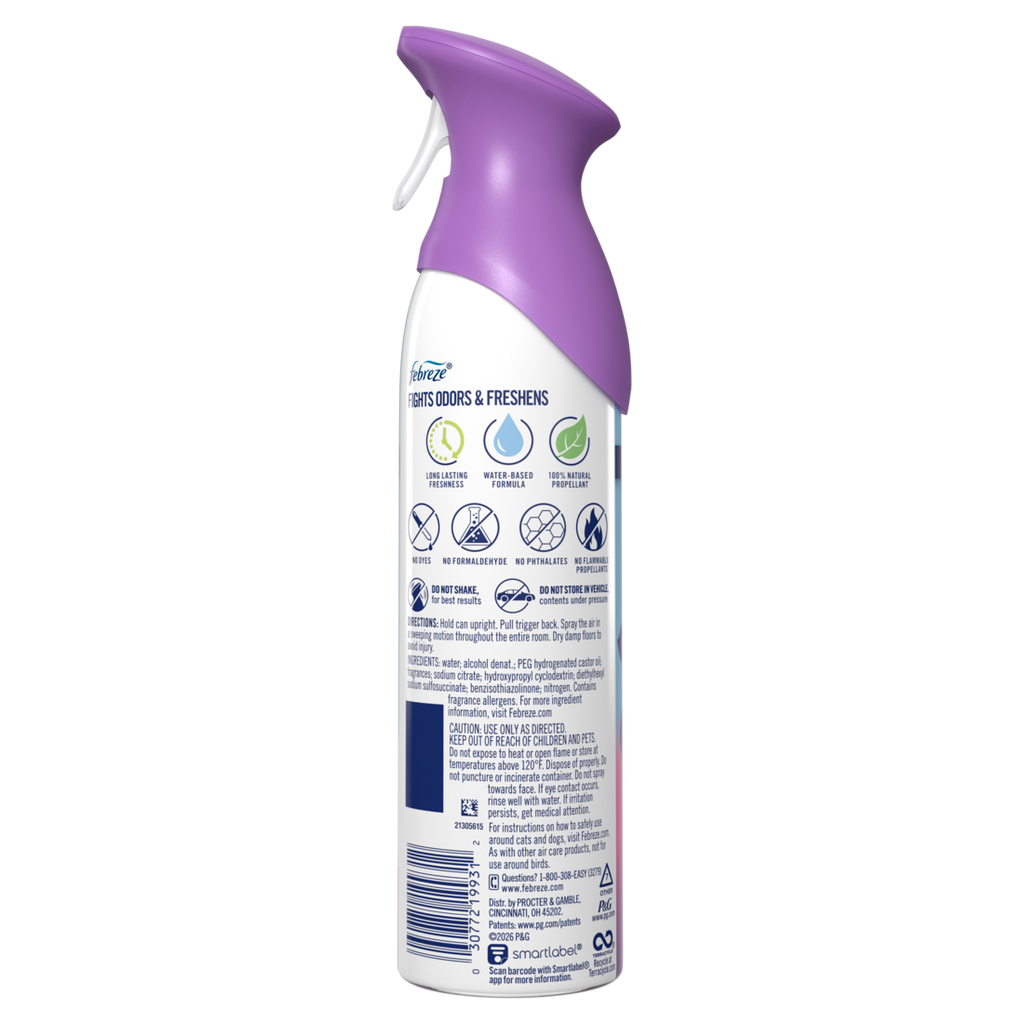 Febreze Air Mist Air Freshener Spray Odor Fighting Room Spray Gain Moonlight Breeze Scent - 8.1oz/6pk