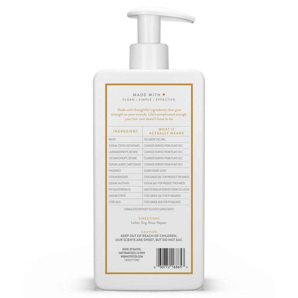 Native Limited Edition Sugar Cookie Strengthening Shampoo - 16.5oz/6pk