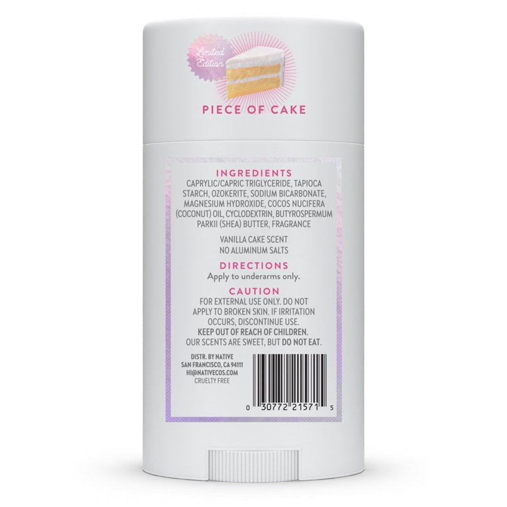 Native Limited Edition Piece Of Cake Deodorant - 2.65oz/12pk
