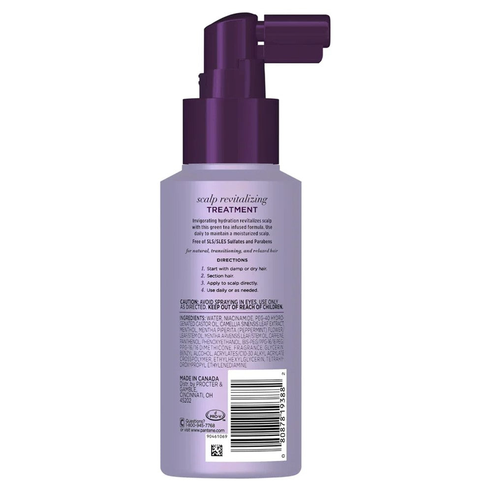 Gold Series New Lengths Scalp Revitalizing Treatment Infused With Green Tea Nourishes & Invigorates  For Natural Textured Curly Coily Hair Sulfate Free Paraben Free Dye Free From Pantene Ready For Growth - 4.2oz/12pk
