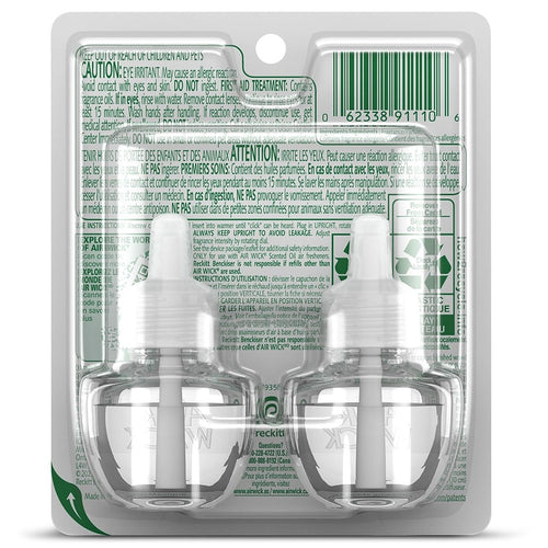 Air Wick Scented Oil - Twin Refill Essential Oils Paradise Retreat (Coconut/Almond Blossom/Cherry) - (2x0.67)oz/6pk
