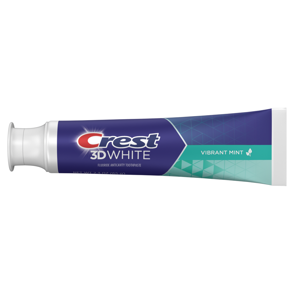 Crest 3D White Teeth Whitening Toothpaste Vibrant Mint - 2.3oz/24pk