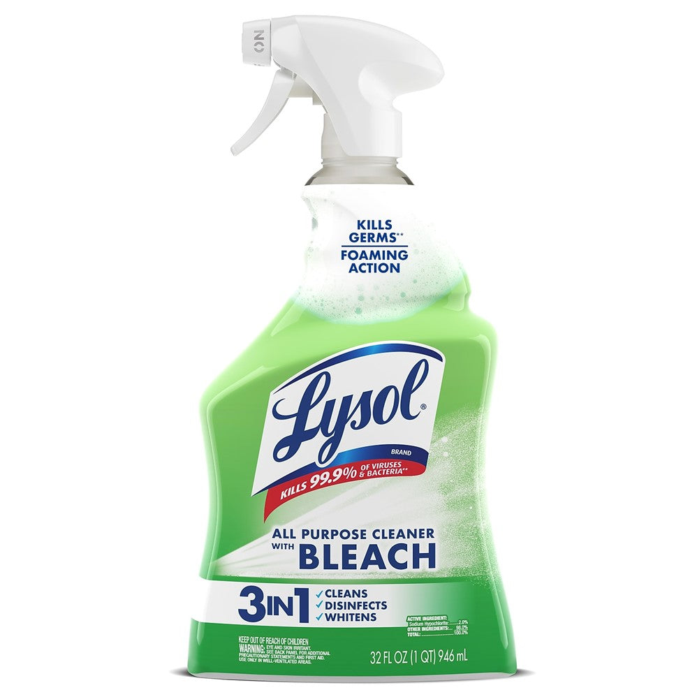 Lysol All Purpose Cleaner - Trigger Power White & Shine with Bleach - 32oz/12pk
