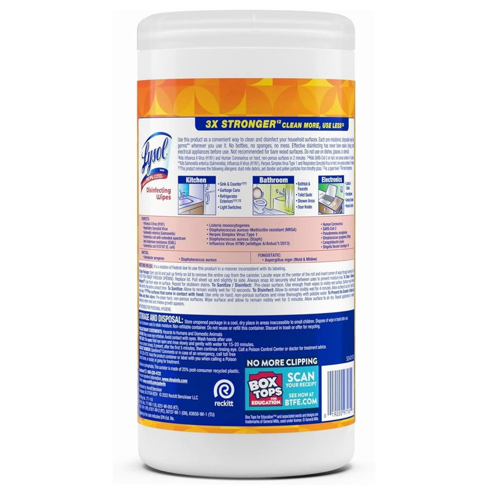 Lysol Disinfecting Wipes - Brand New Day Mango & Hibiscus - 80ct/6pk