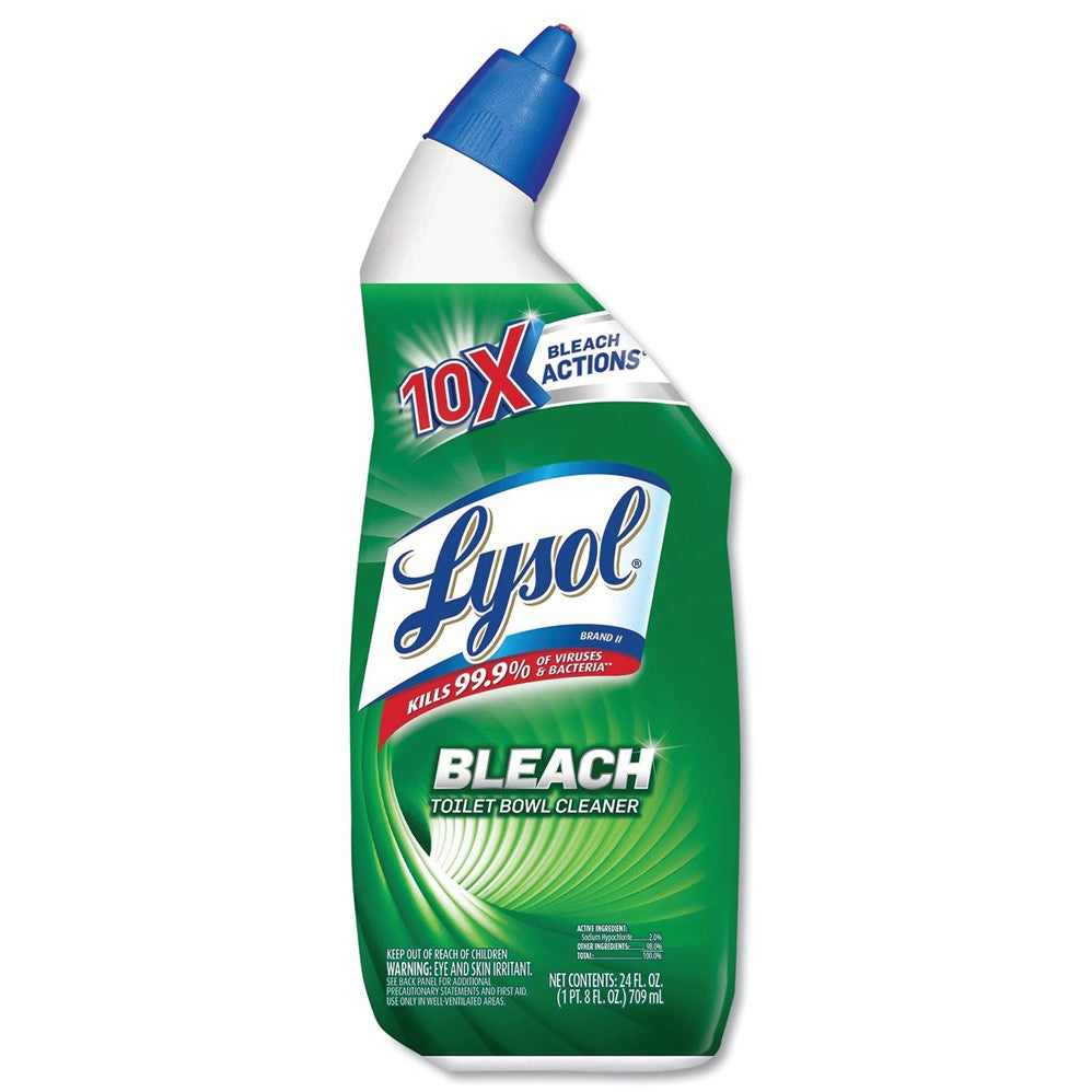 Lysol Toilet Bowl Cleaner - with Bleach - 24oz/9pk
