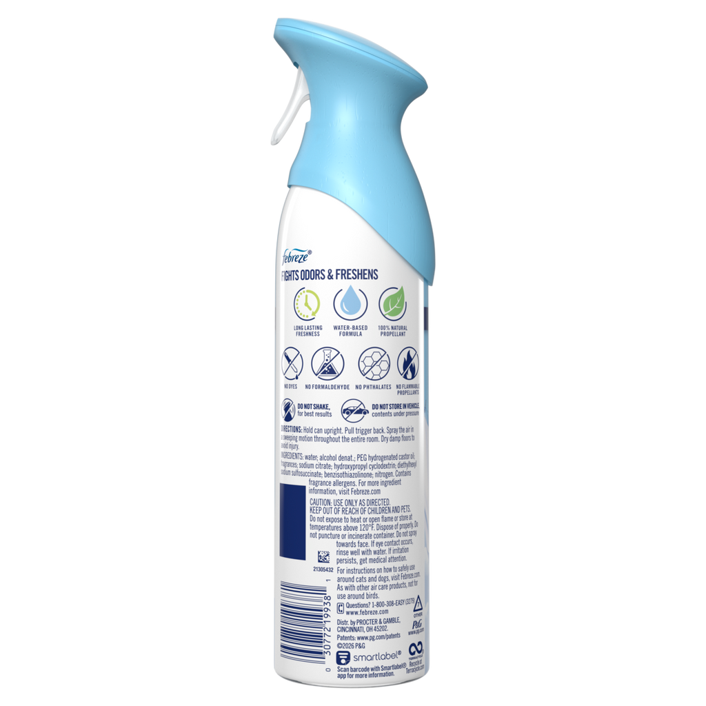 Febreze Air Mist Air Freshener Spray Odor Fighting Room Spray Linen & Sky Scent - 8.1oz/6pk