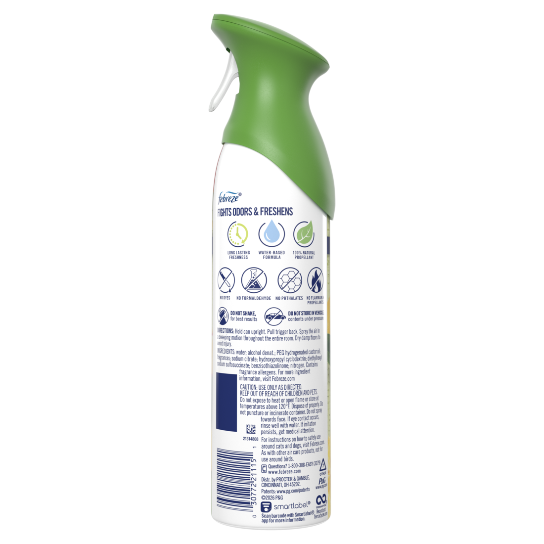 Febreze Air Mist Air Freshener Spray Odor Fighting Room Spray Mango Splash Scent - 8.1oz/6pk