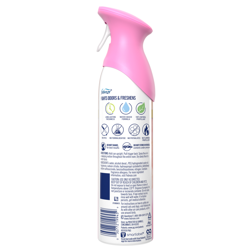 Febreze Air Mist Air Freshener Spray Odor Fighting Room Spray Romance & Desire Scent - 8.1oz/6pk