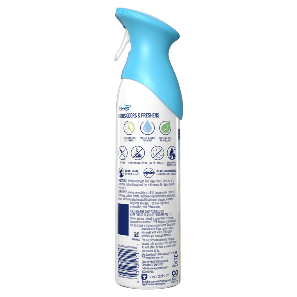 Febreze Air Mist Air Freshener Spray Odor Fighting Room Spray Jasmine & Honeysuckle Scent - 8.1oz/6pk