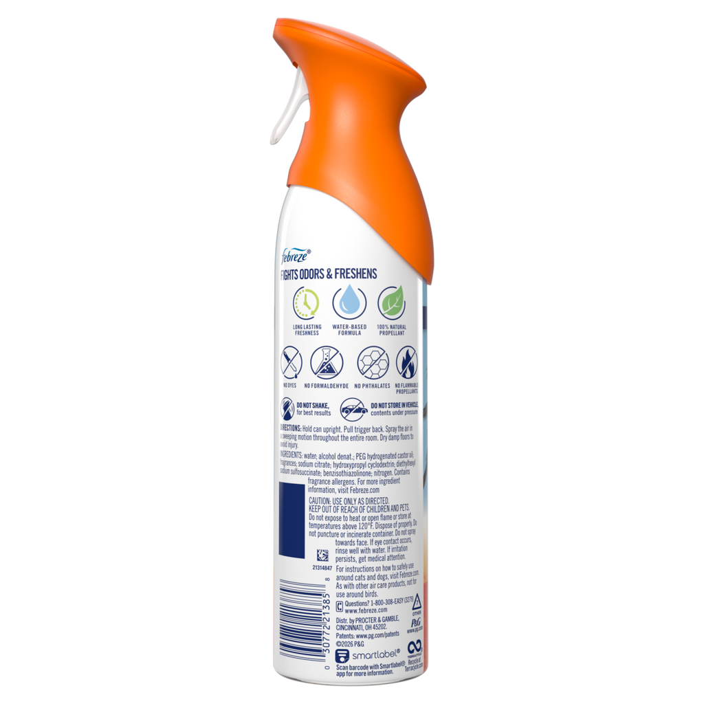 Febreze Air Mist Air Freshener Spray Odor Fighting Room Spray Hawaiian Aloha - 8.1oz/6pk