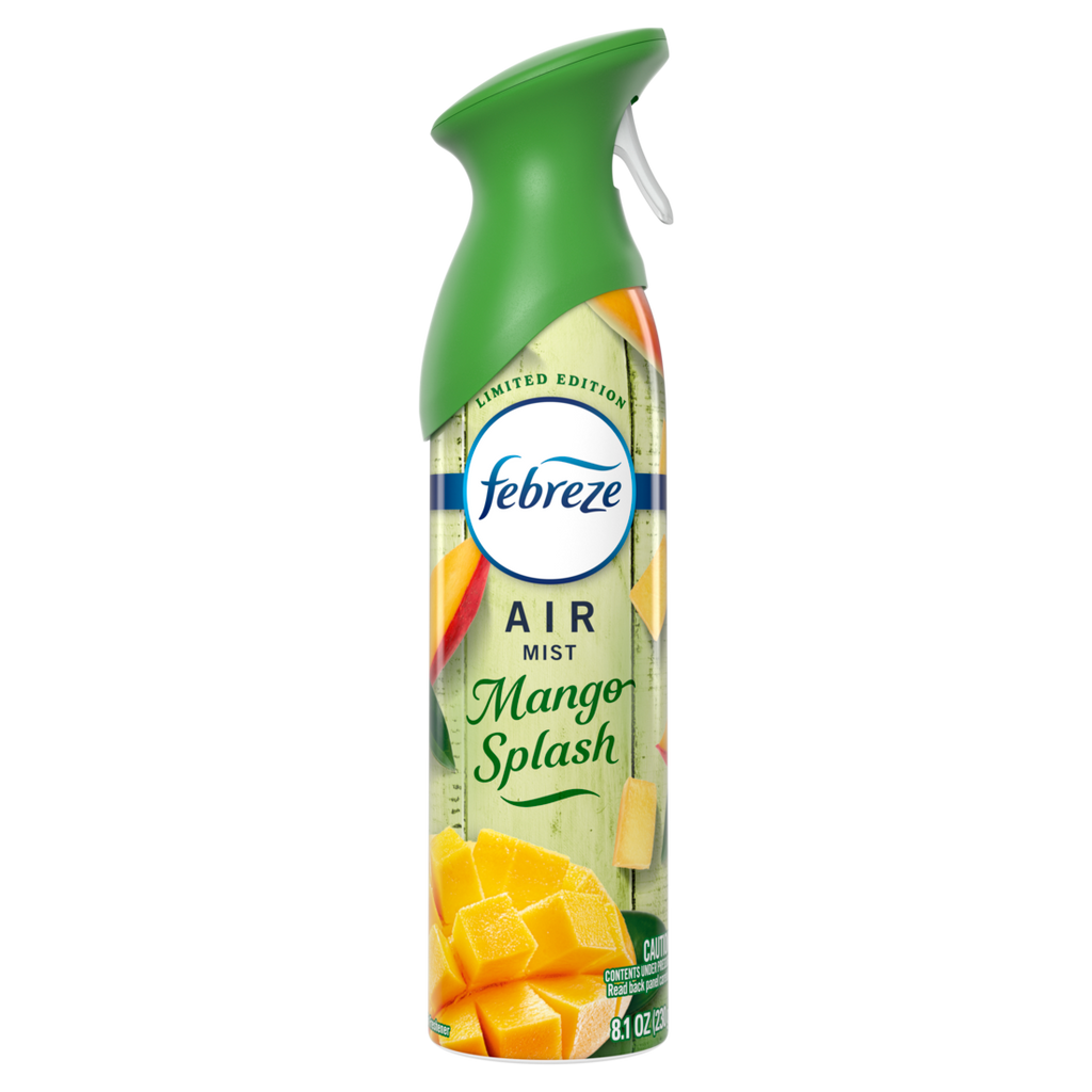 Febreze Air Mist Air Freshener Spray Odor Fighting Room Spray Mango Splash Scent - 8.1oz/6pk