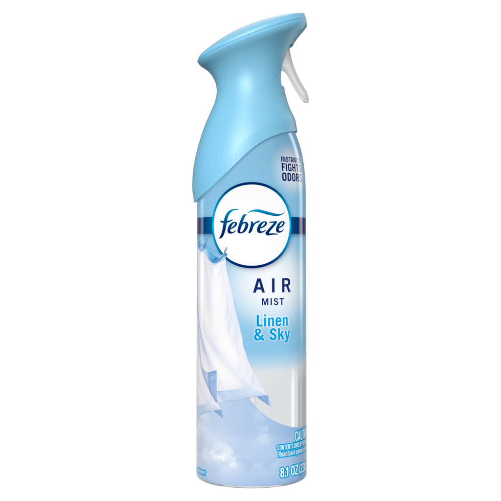 Febreze Air Mist Air Freshener Spray Odor Fighting Room Spray Linen & Sky Scent - 8.1oz/6pk