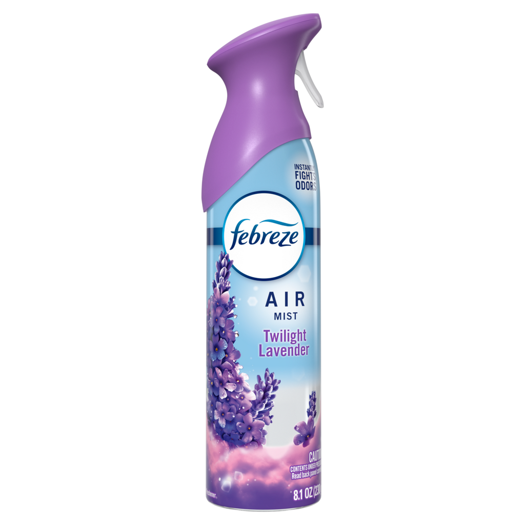 Febreze Air Mist Air Freshener Spray Odor Fighting Room Spray Twilight Lavender Scent - 8.1oz/6pk