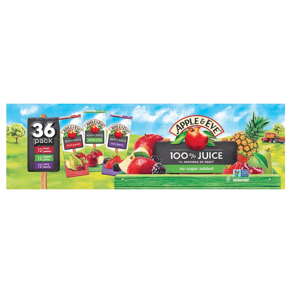 Apple & Eve Juice Box Variety Pack - 6.75oz/36pk