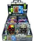 Light-Up Skull Glass Ashtray - 6ct