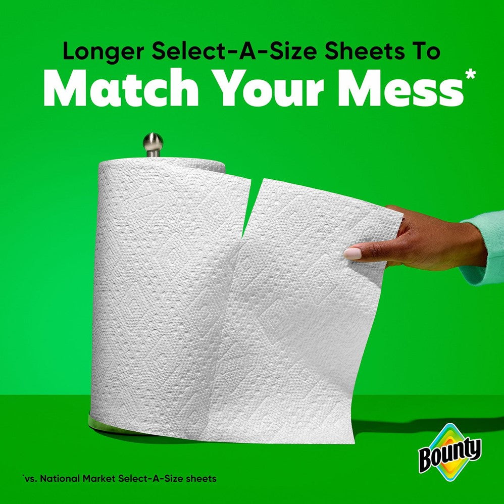 Bounty Select-A-Size 2-Ply Paper Towels 165 Sheets per Roll - 12rolls/1pk