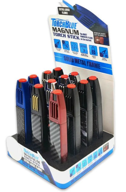Magnum Zinc Torch Stick Lighter - 12ct