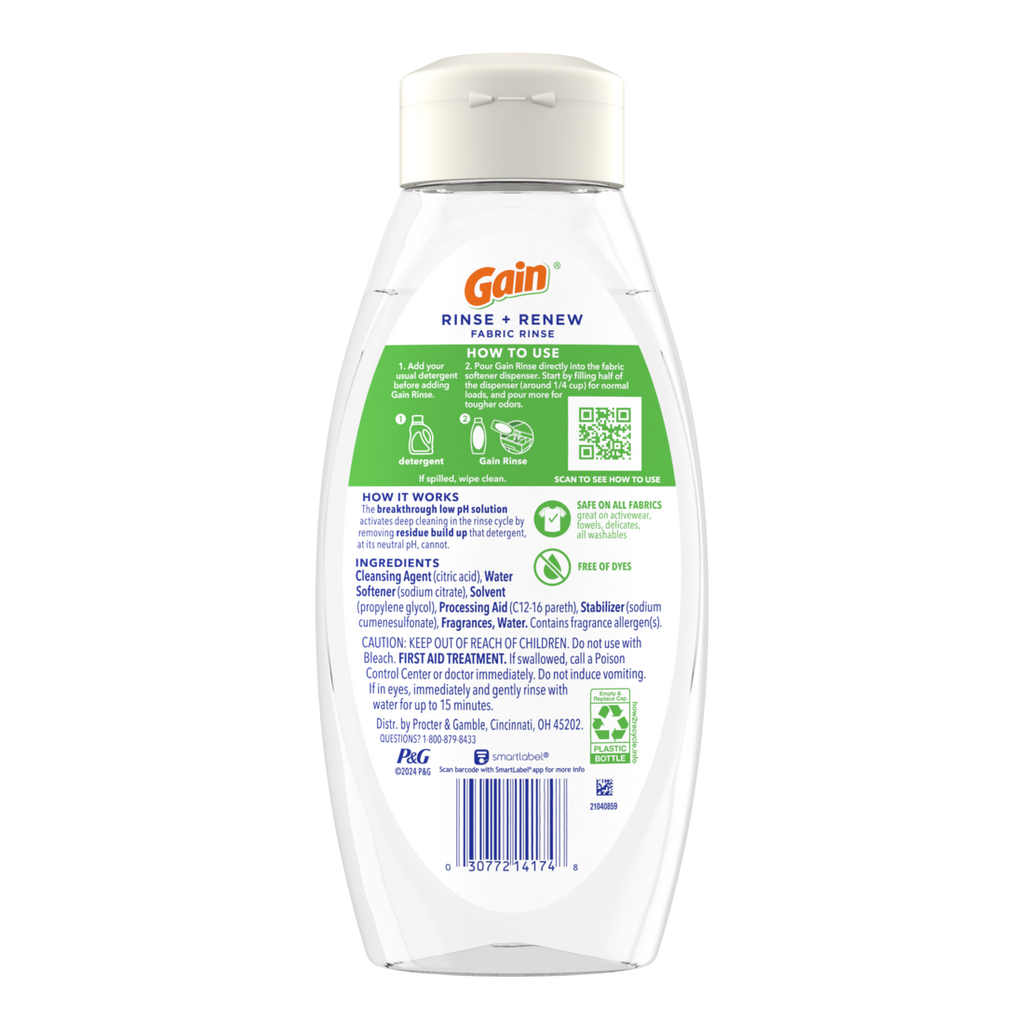 Gain Rinse And Renew Fabric Rinse Hibiscus Hula Odor Fighter - 25.5oz/6pk