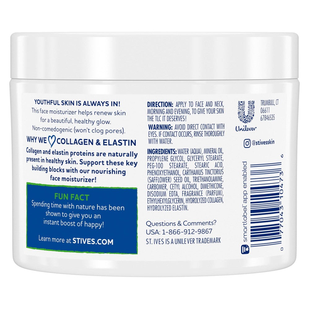 St. Ives Renewing Collagen & Elastin Moisturizer - 10oz/6pk