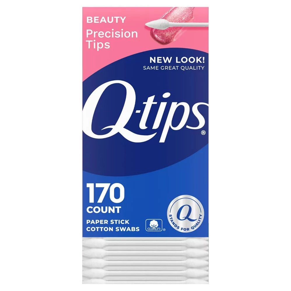 Q-Tips Cotton Swabs Precicion Tips - 170ct/24pk