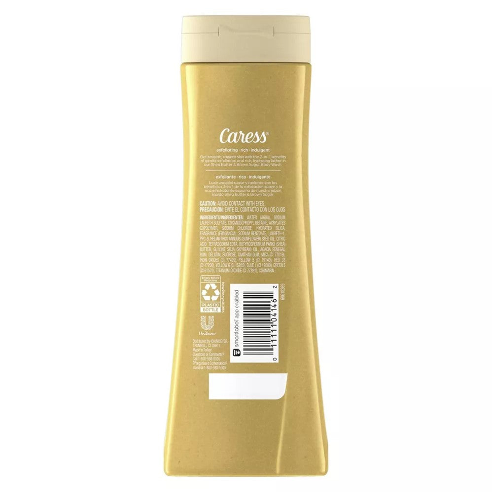 Caress Body Wash Shea Butter & Brown Sugar - 20oz/4pk