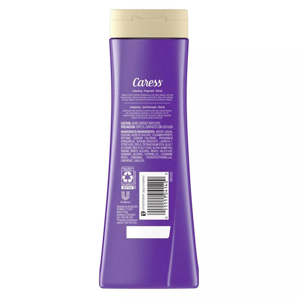 Caress Body Wash Black Orchid and Patchouli Oil - 20oz/4pk