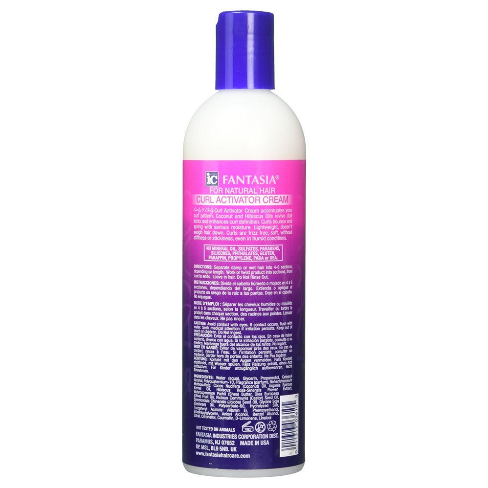 Fantasia Curly & Coily Curl Activator Cream Bottle - 12.5oz/6pk