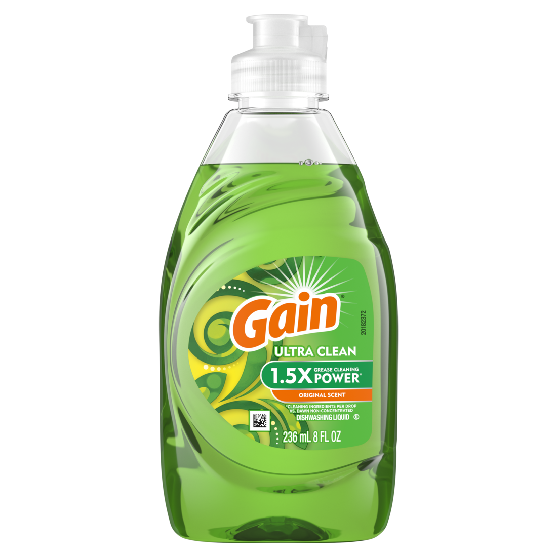 Gain Ultra Clean Dish Soap Liquid Original Scent Dishwashing Liquid - 8oz/12pk